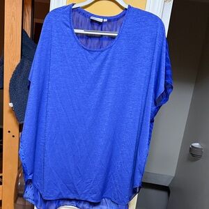 Women with Control Vibrant Blue Blouse